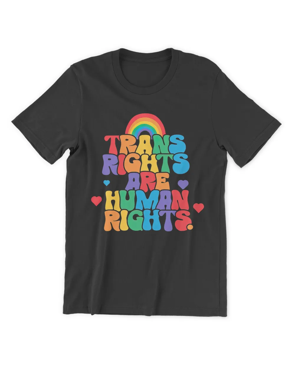 Trans Rights Are Human Rights LGBT Flag Rainbow Pride Month