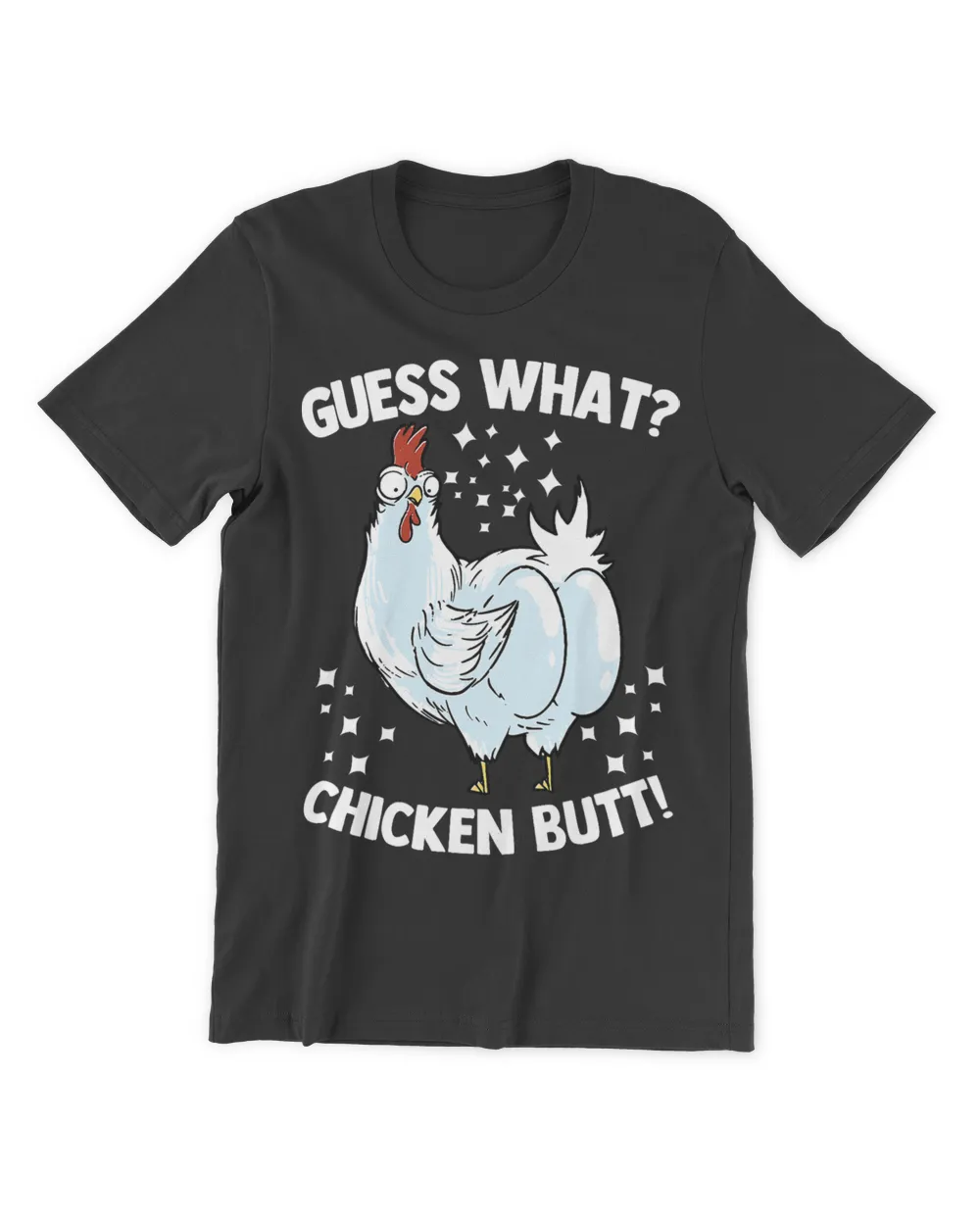 Funny Animal Guess What Cute Chicken Butt Farmers