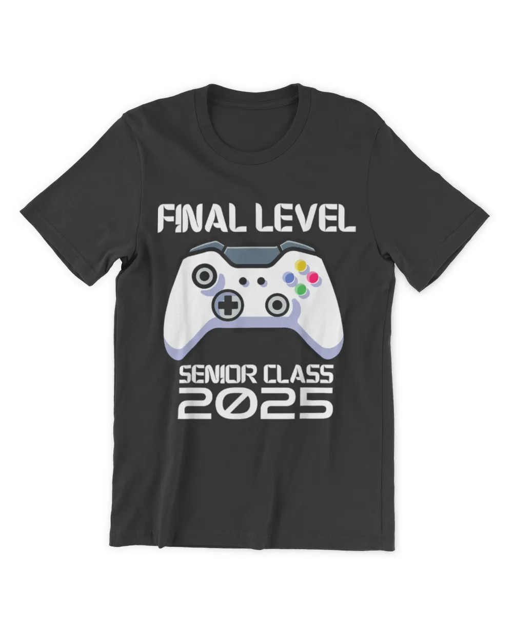 Class of 2025 Senior Video Game Final Level School Gamer Unisex Premium T-Shirt black s