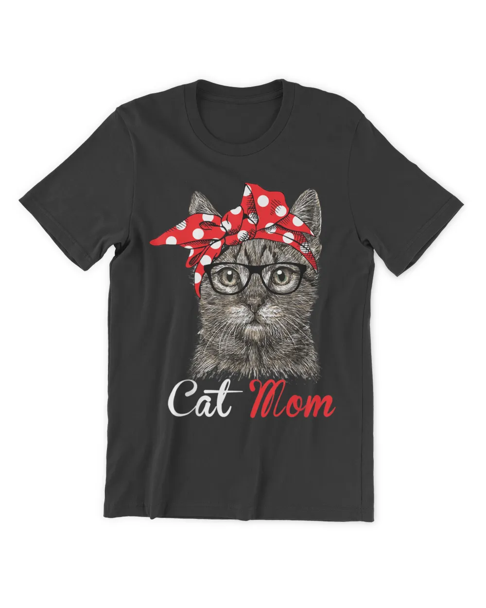 Funny Cat Mom Shirt for Cat Lovers-Mothers Day Gift QTCAT170123A11