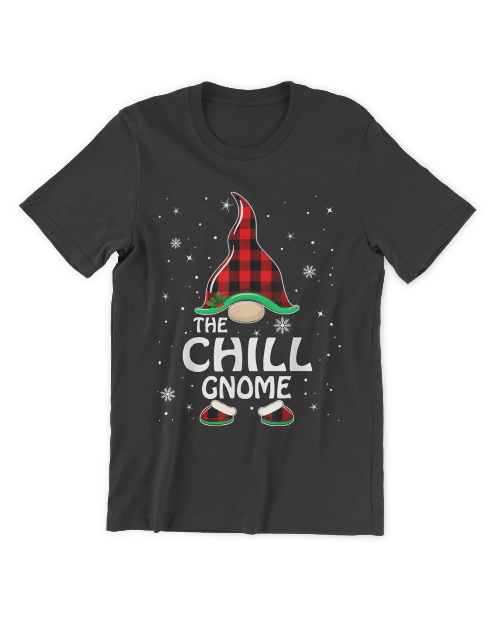 Chill Gnome Buffalo Plaid Matching Family Christmas Pajama