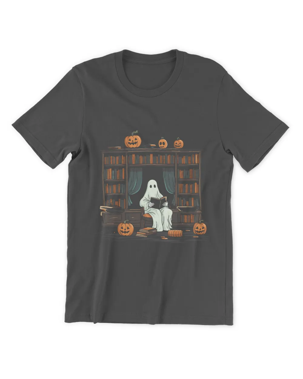 Ghost Reading Book Club Halloween Outfit Librarian Teachers