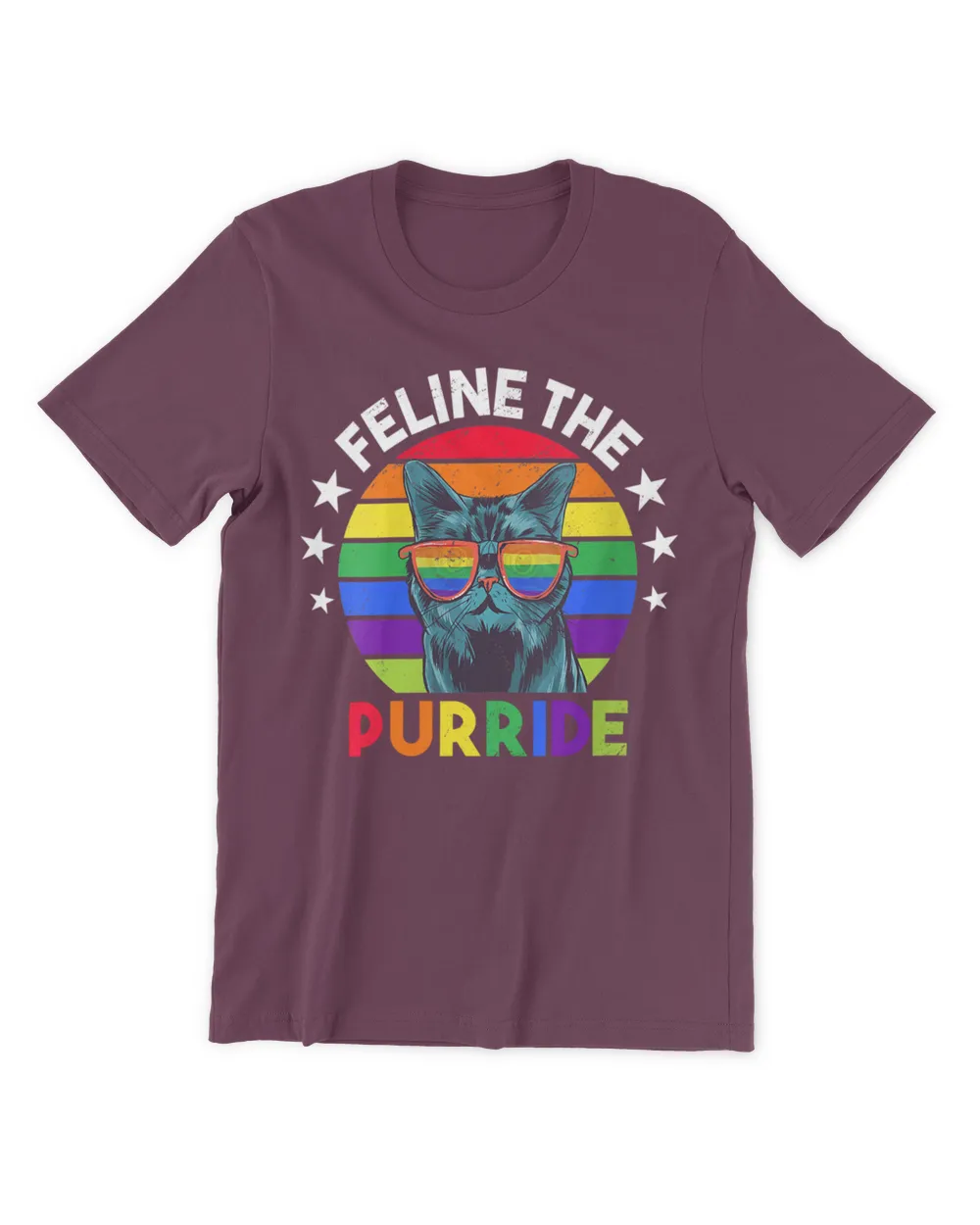 Feline The Purride LGBTQ Gay Rainbow Pride Cat Lover HOC110423A5