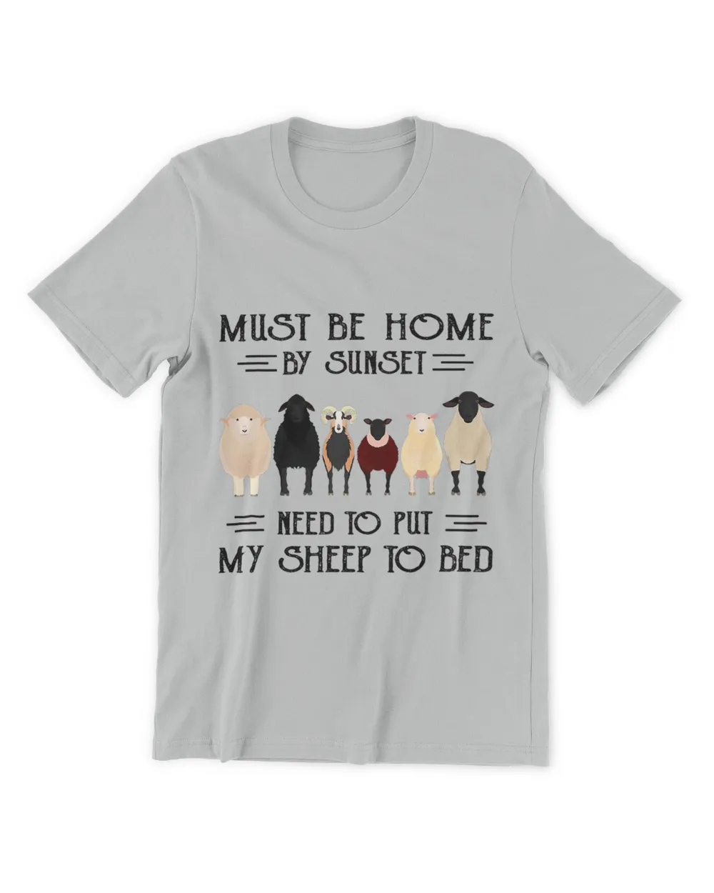 Must Be Home By Sunset Sheep Tshirt
