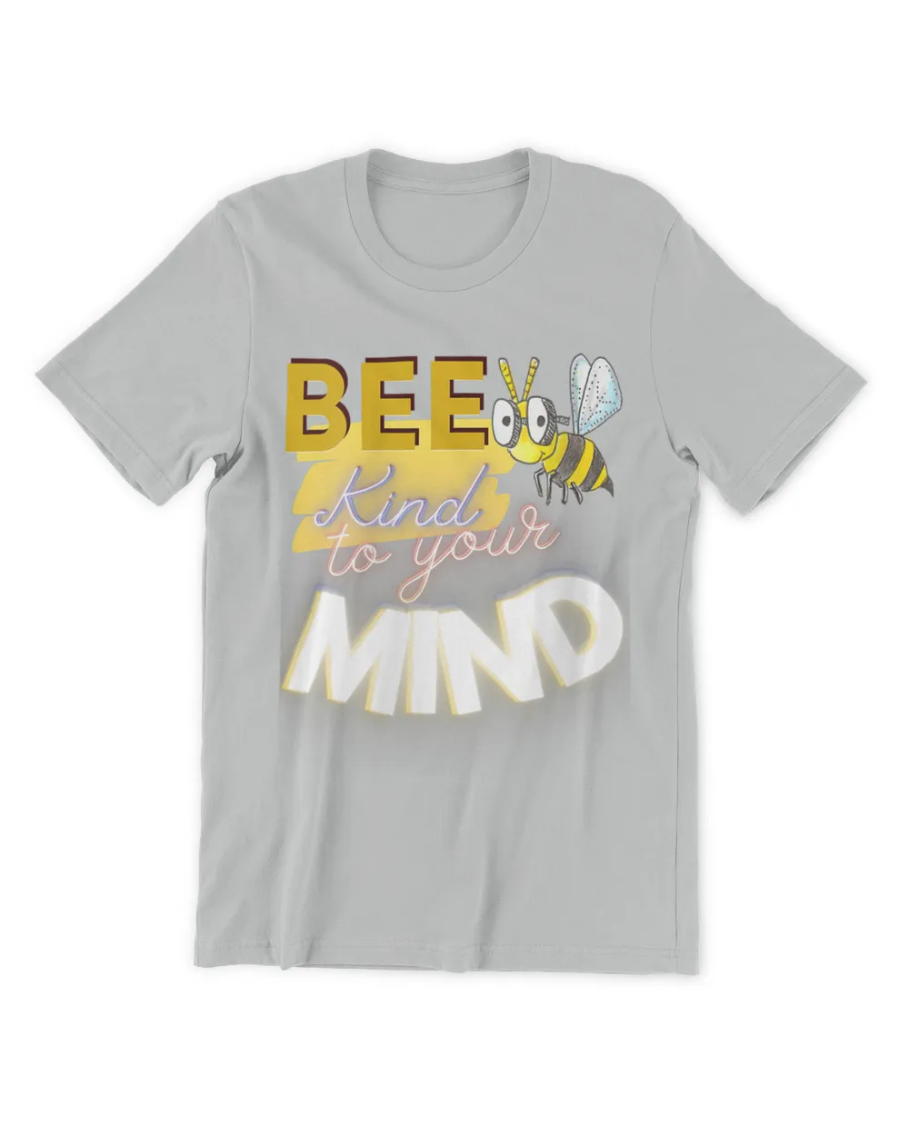 Womens Bee Kind to Your Mind Mental Health Awareness Tank Top V-Neck T-Shirt