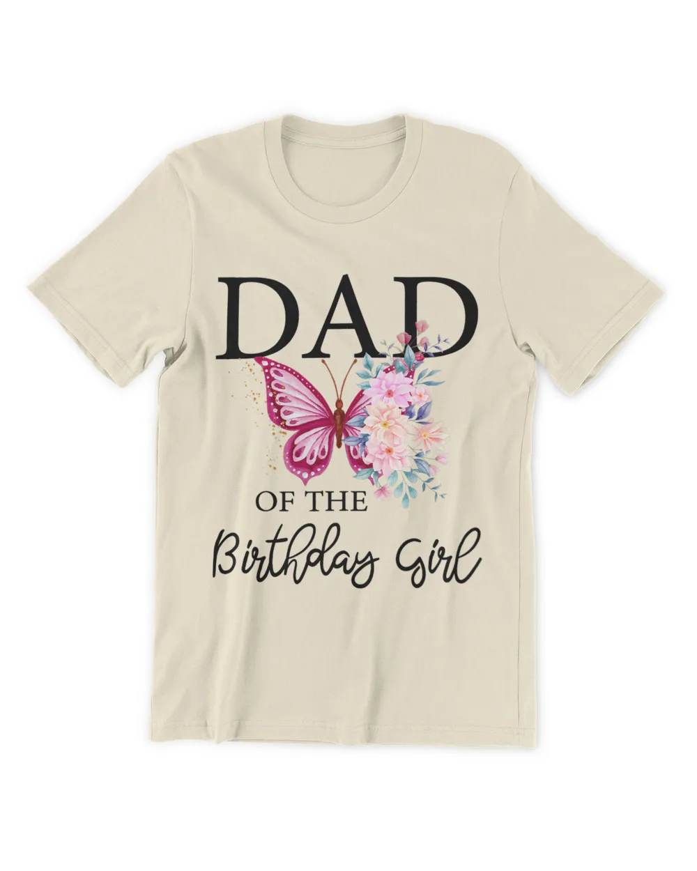 Dad 1st First Birthday Matching Family Butterfly Floral 21