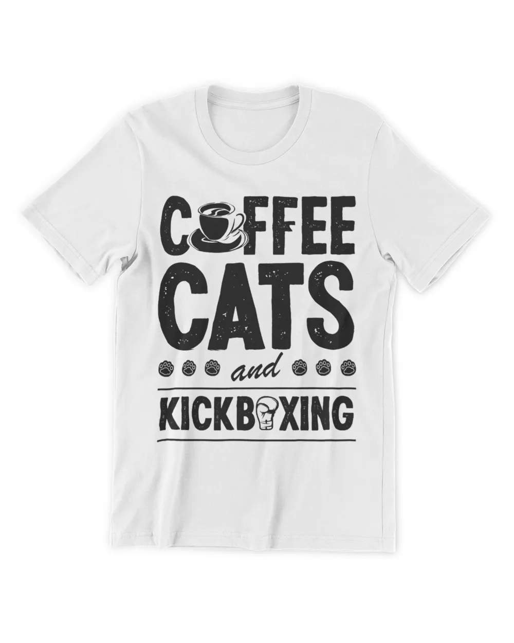 Coffee Cats And Kickboxing Cute Funny Kickboxer Cat Lover