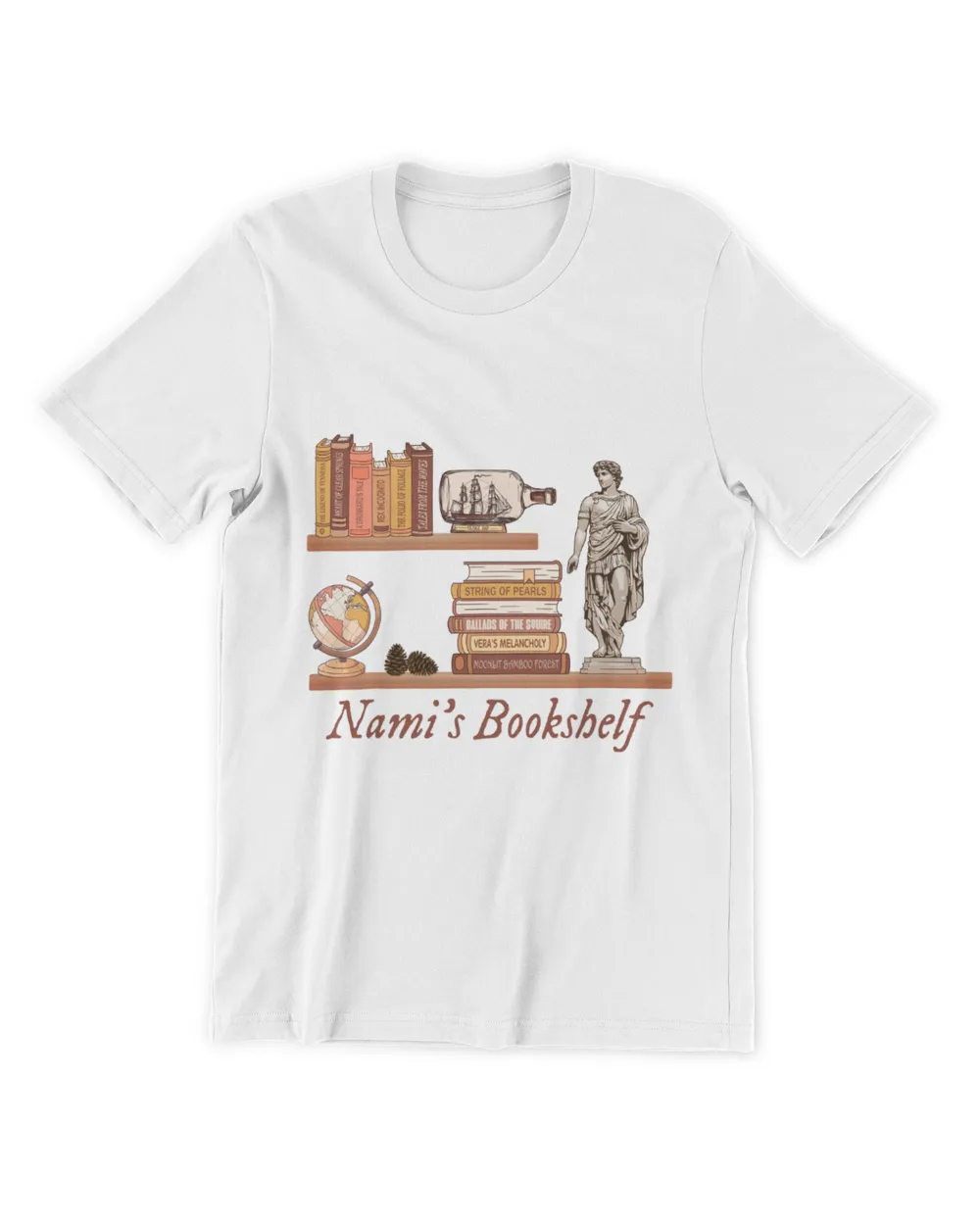 Nami's bookshelf shirt