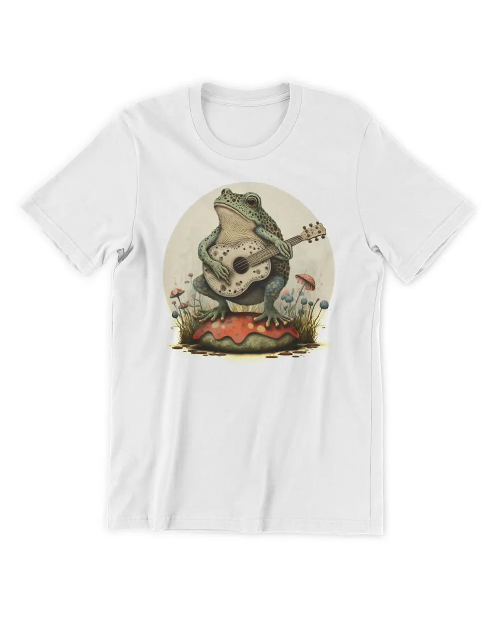 Cottagecore Shirt Aesthetic Frog Playing Banjo Shirt, Cute Gift For Women Shirt
