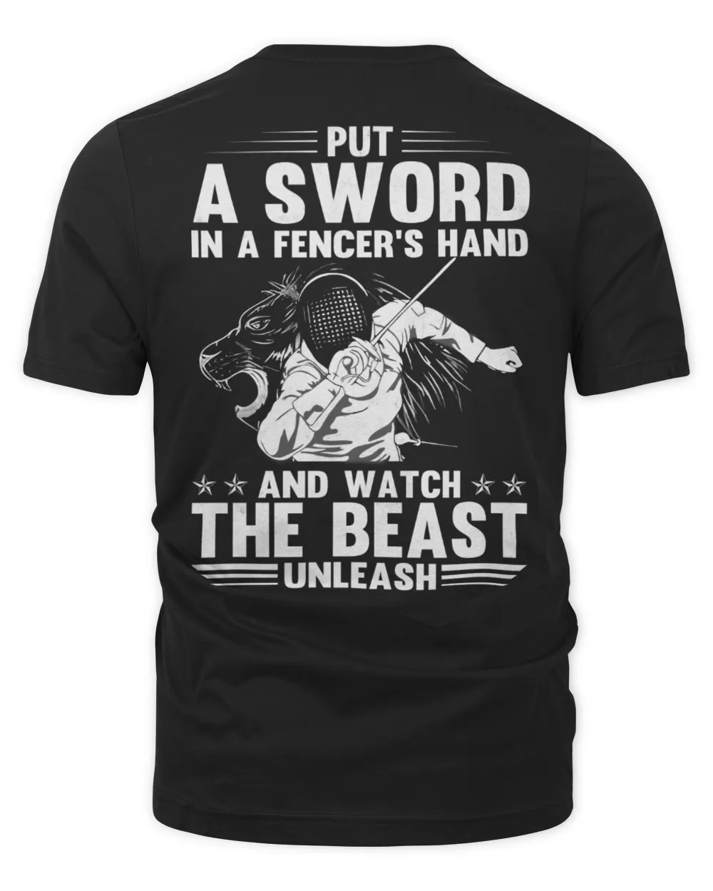 put a sword in a fencer's hand Unisex Premium T-Shirt black s