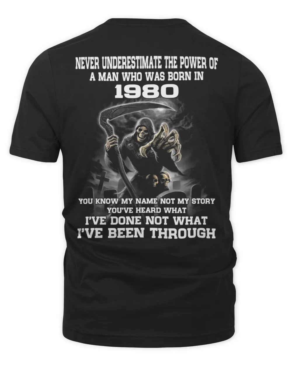 NEVER UNDERESTIMATE THE POWER OF A MAN WHO WAS BORN IN 1980