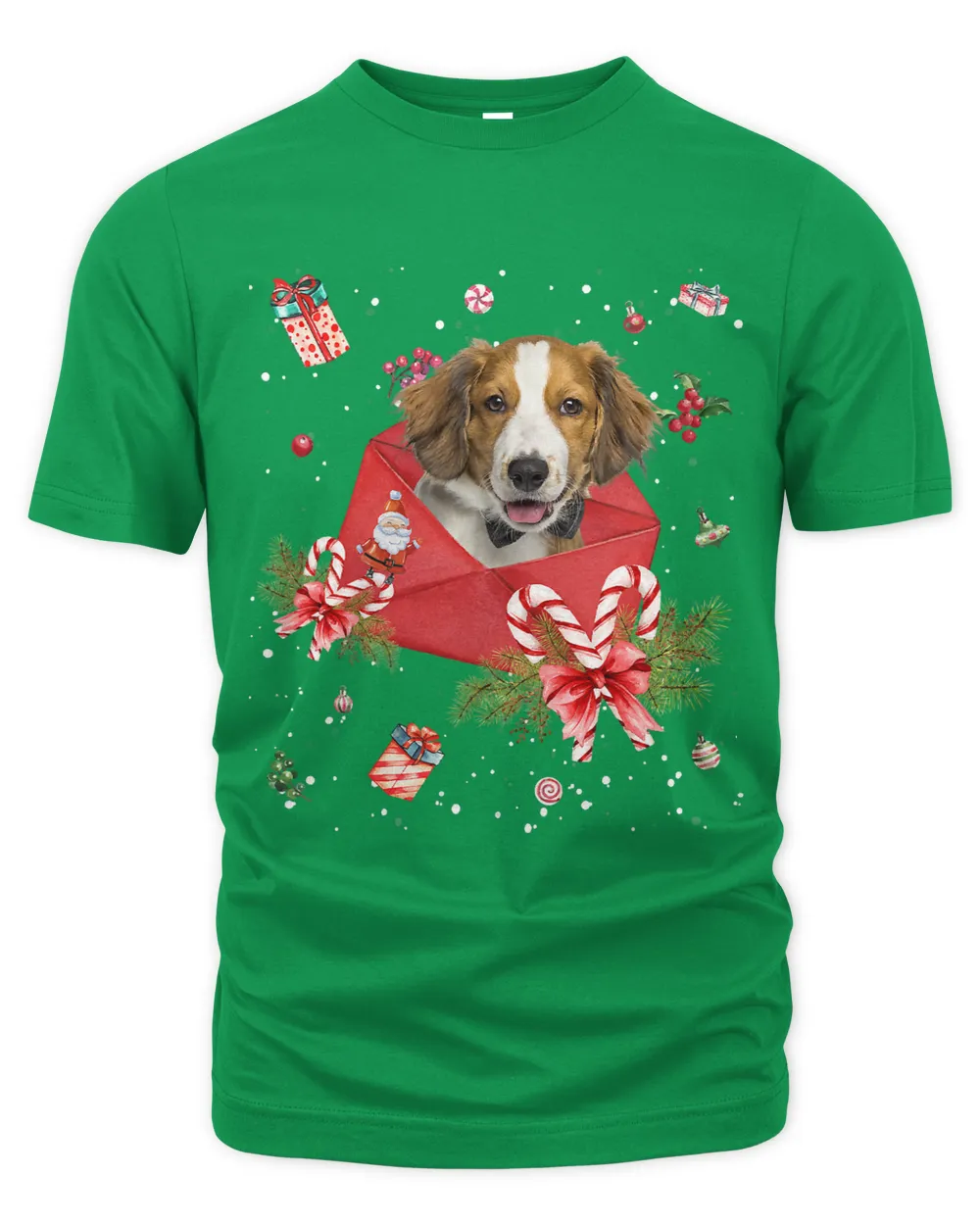 Kooikerhondje Dog In Christmas Card Ornament Pajama Xmas418