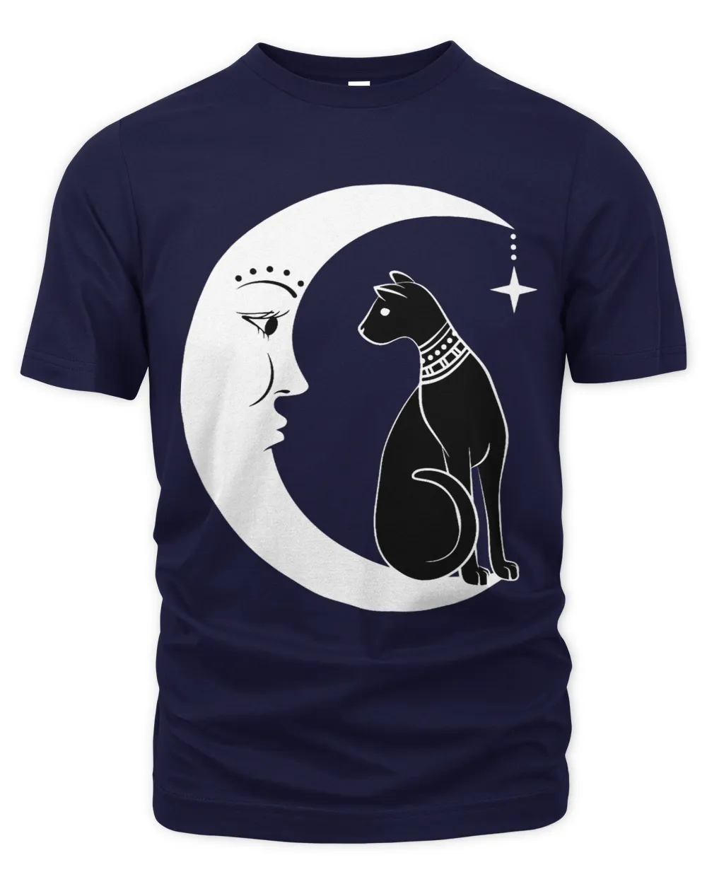 Scary Halloween Black Cat Costume Tarot The Moon and Cat