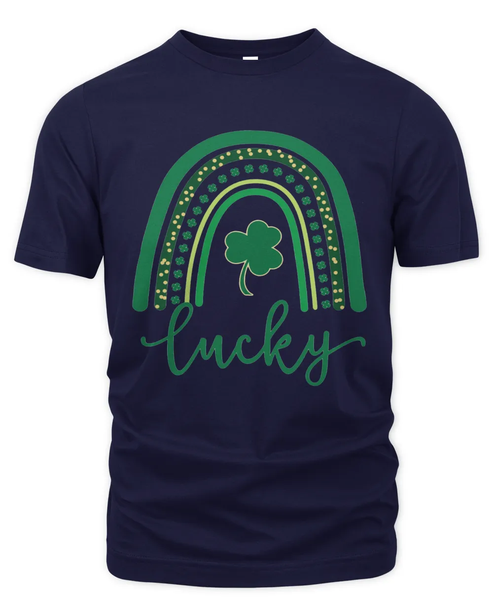 Lucky  Rainbow Shamrock St Patricks Day T-shirts