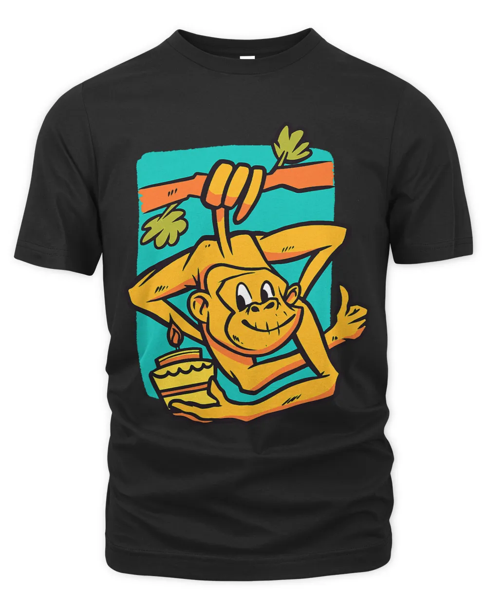 Monkey Lover Primate Zookeeper Funny Monkey 1 Unisex Premium T-Shirt black s