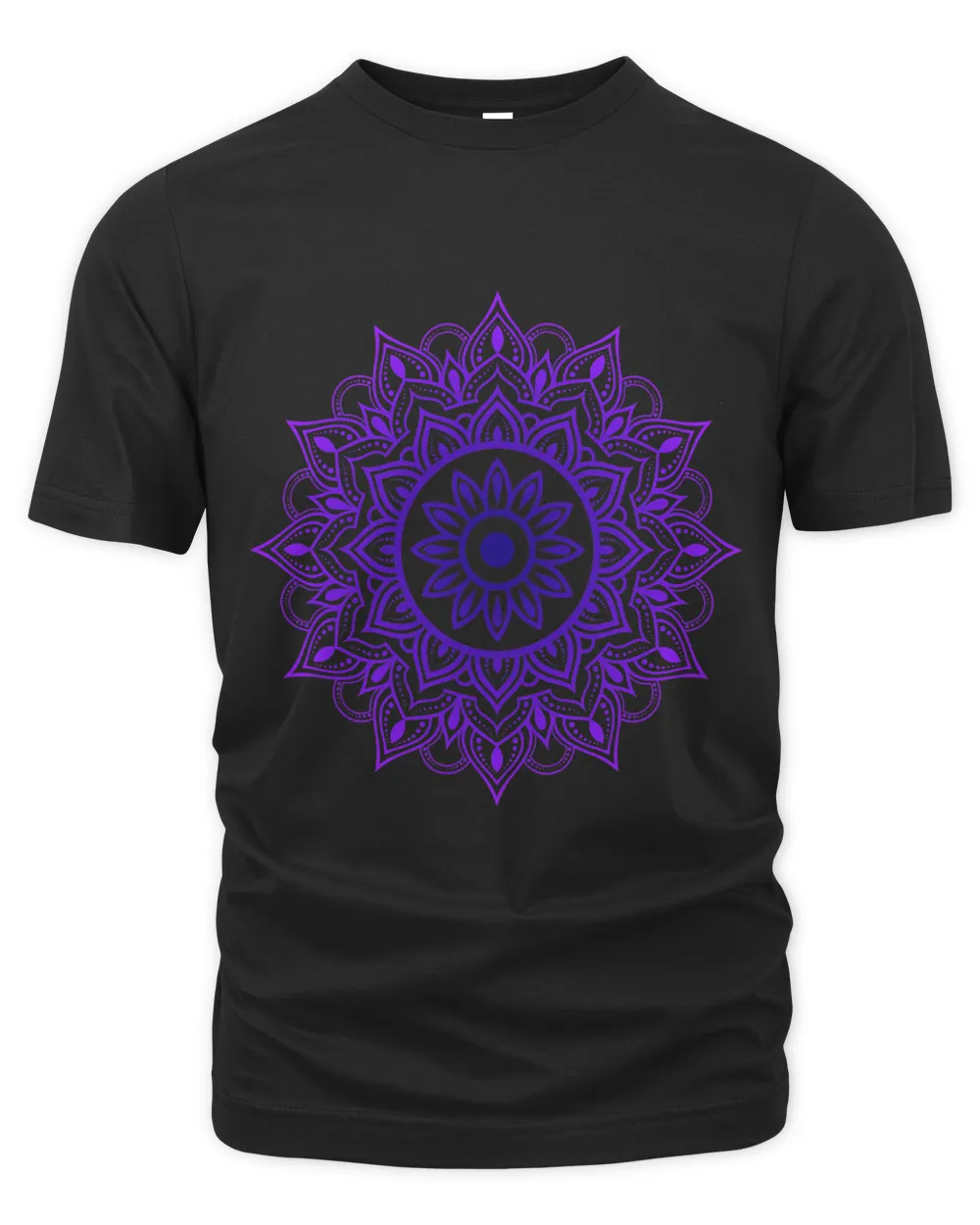 Purple Mandala Pattern Meditation Colorful Geometric Shapes