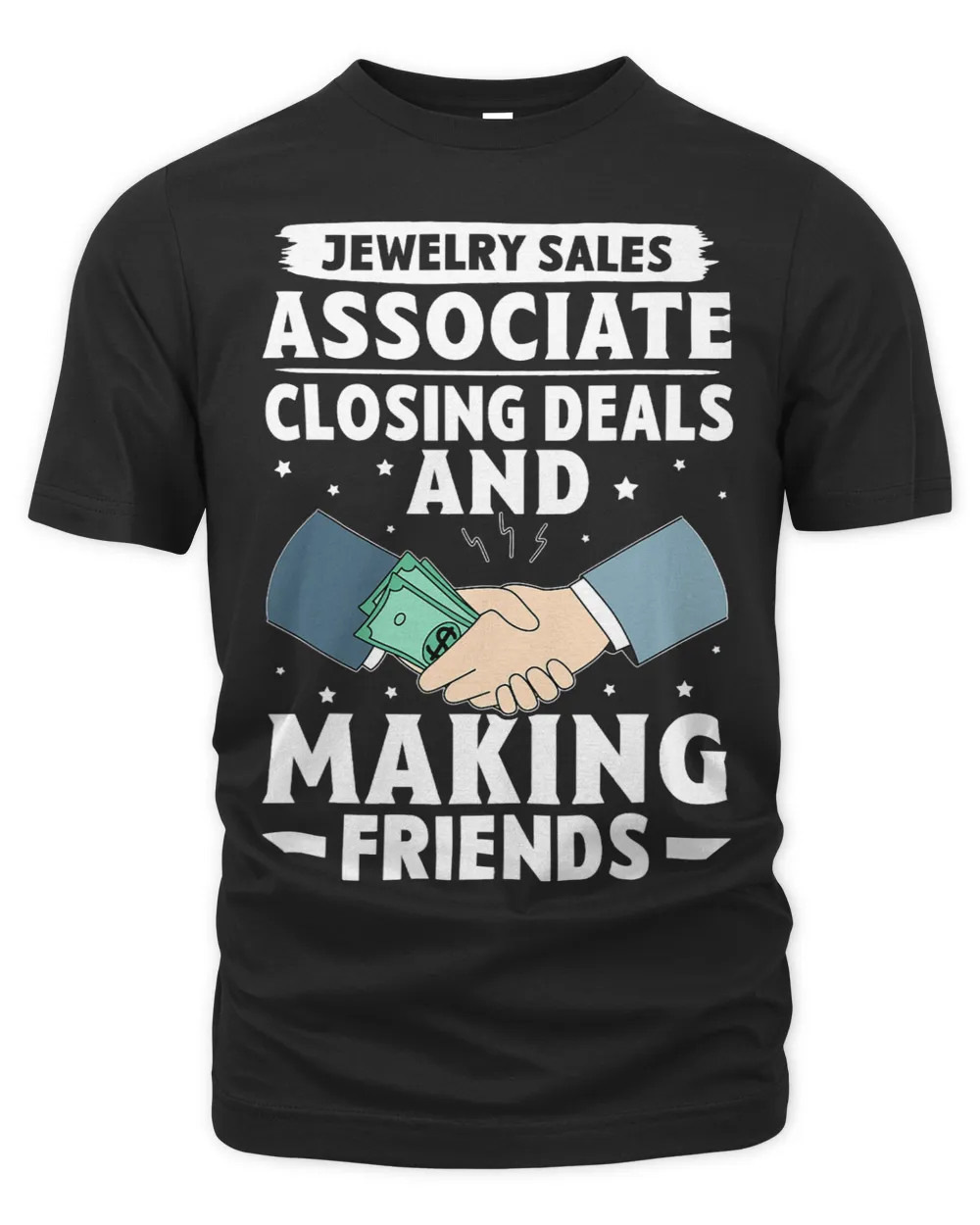 Jewelry Sales Associate Closing Deals Making Friends
