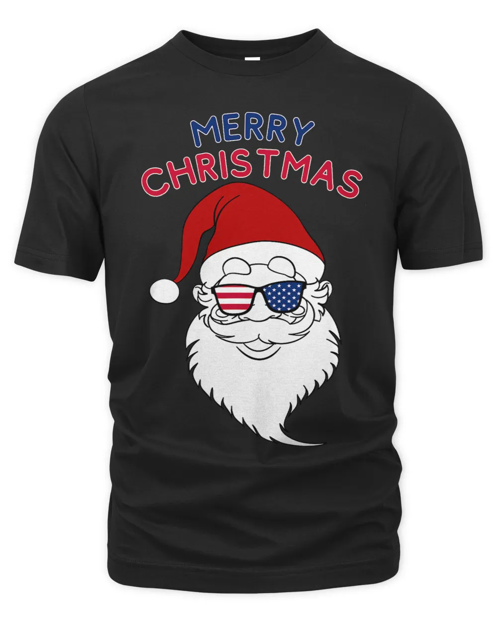 Santa USA Patriotic Sun Glasses Christmas Design