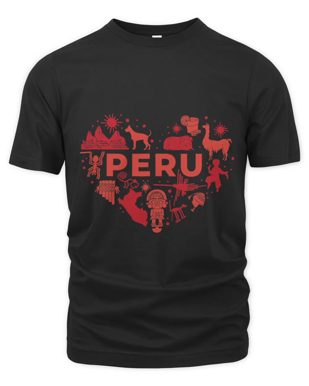 Republic of Peru Heritage Pride Heart Shaped Peruvian Pride
