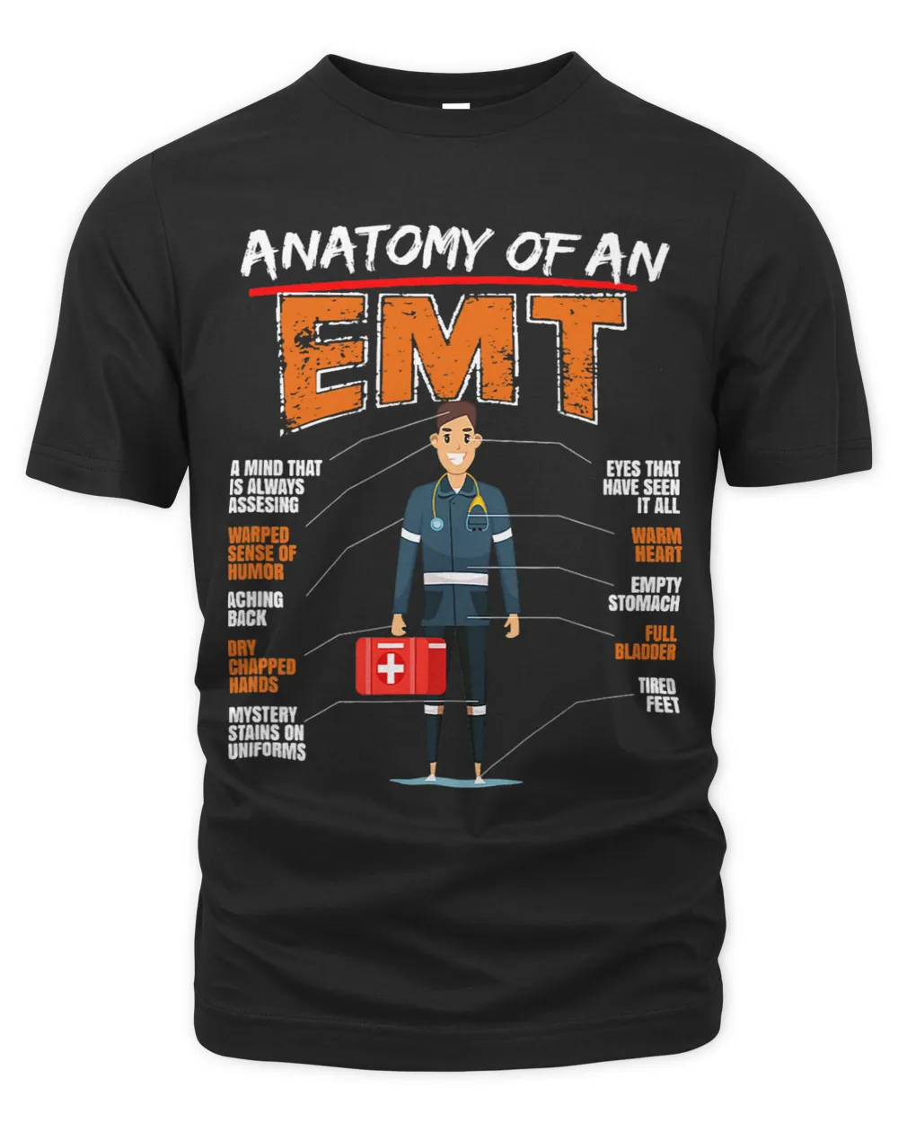 Anatomy Of EMT EMS Emergency Medical Technician Health Care