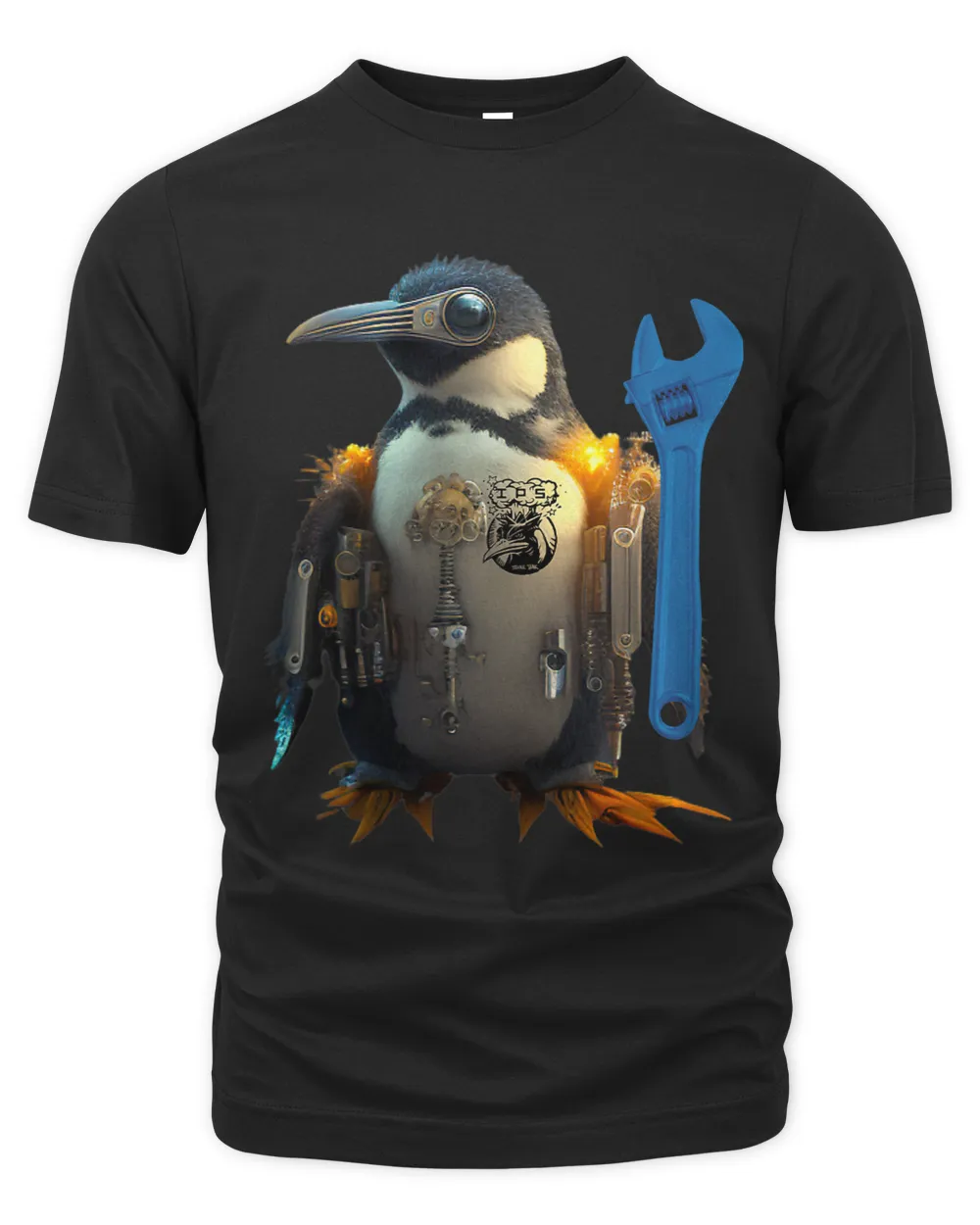 Penguins Lover with Blue Wrench