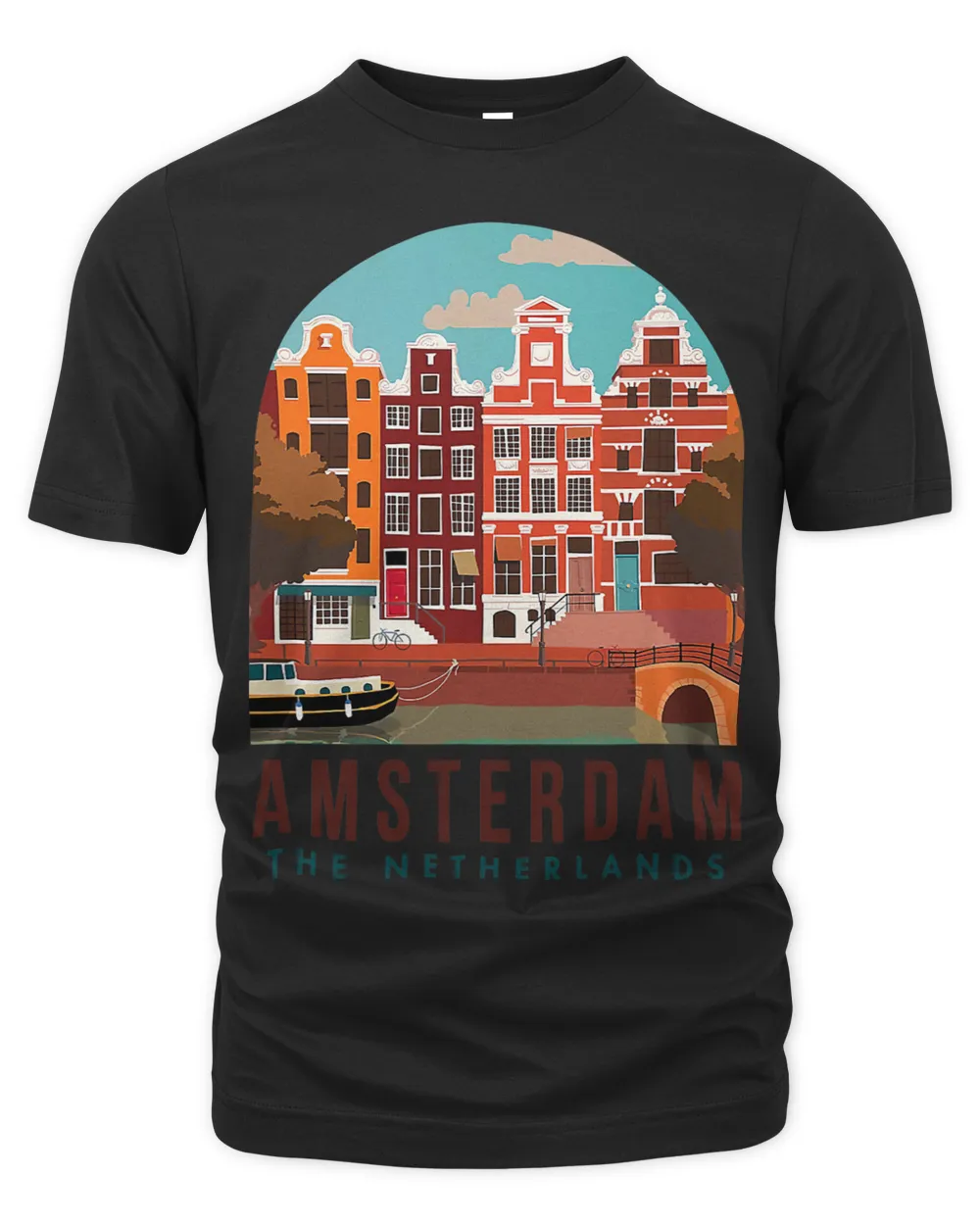 Amsterdam The Netherlands Travel Poster Amsterdam Traveling