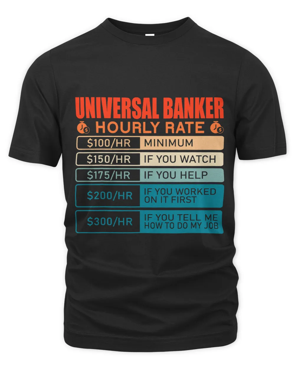 Banker Gifts Universal Banker Vintage Hourly Rate