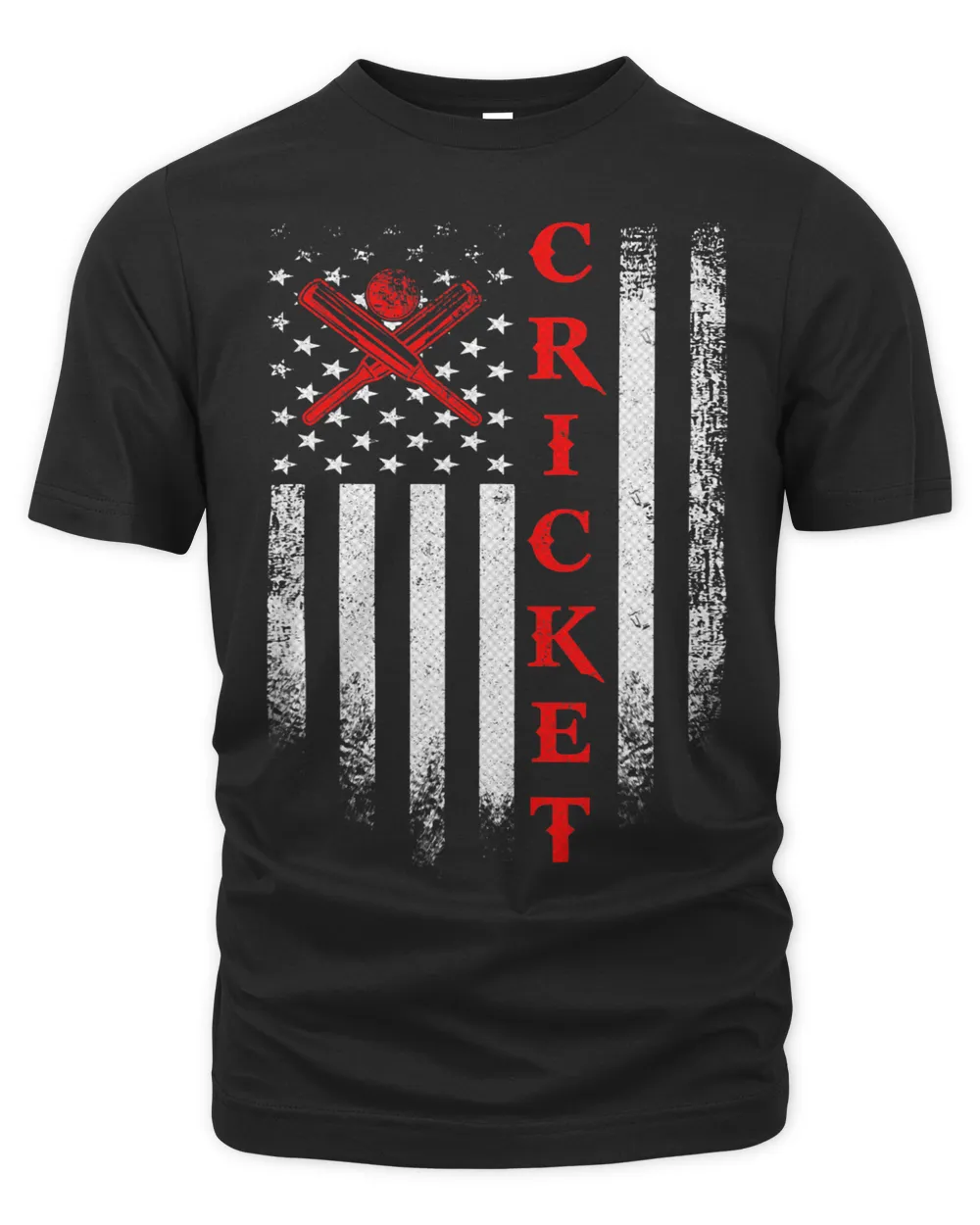 Vintage USA Cricket American Flag Cricketers Patriotic Gift 2