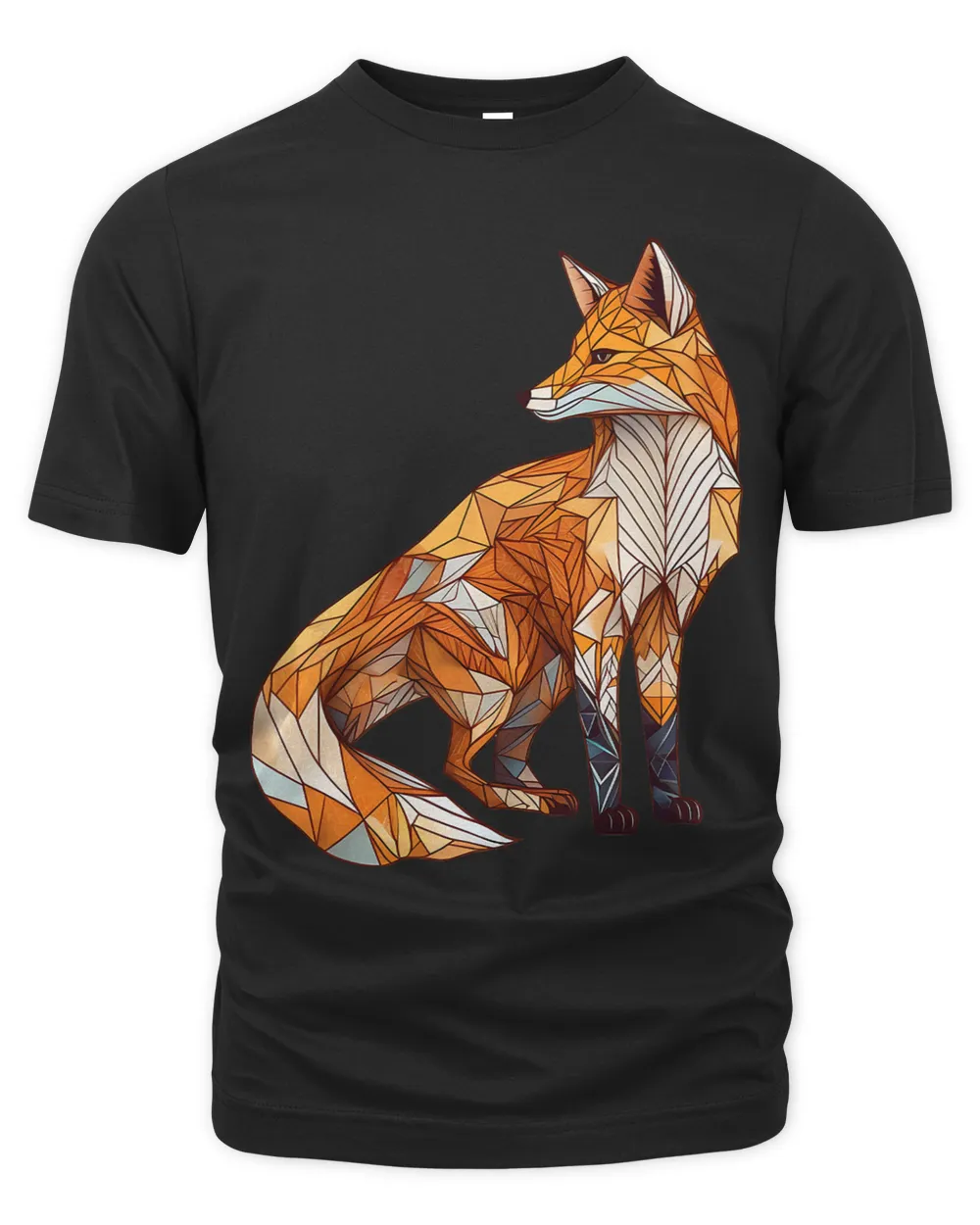 Geometric Mosaic Fox Wild Aesthetic