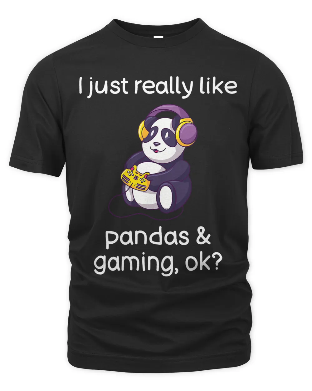 Gamer Shirt Funny Panda Lover Pandas and Video Gaming