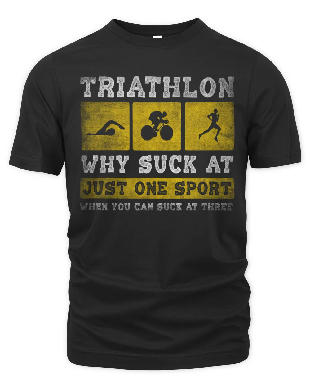 Why suck at just one sport when you can suck at three Unisex Premium T-Shirt black s