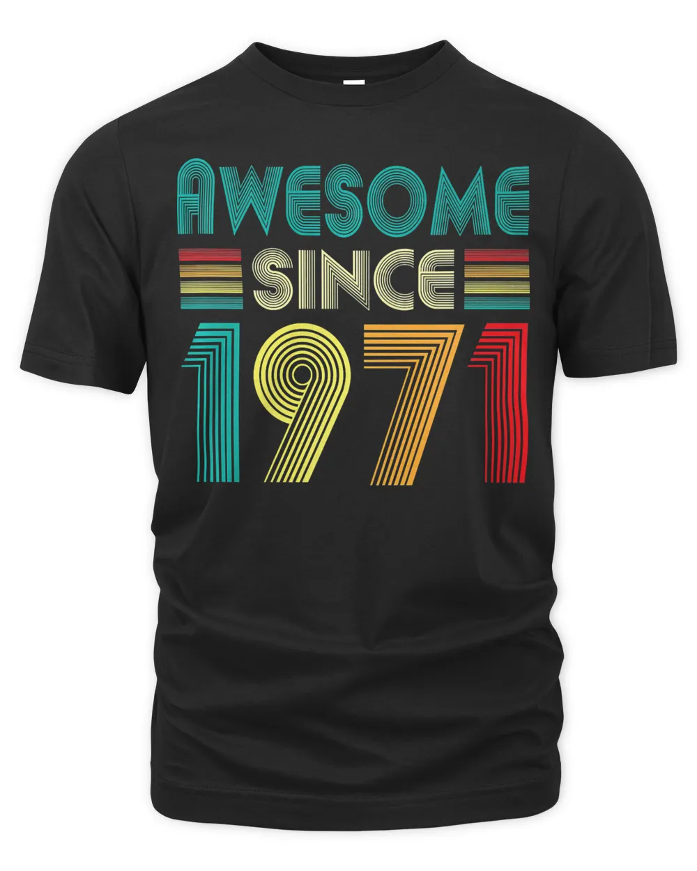 Awesome Since 1971 51st Birthday Gifts 51 Years Old Vintage T-Shirt