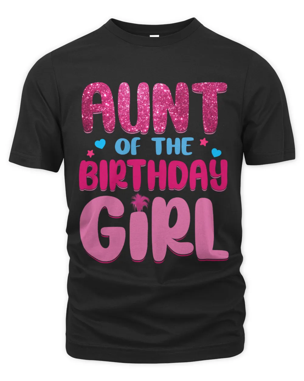Aunt Of The Birthday Girl Unisex Premium T-Shirt black s