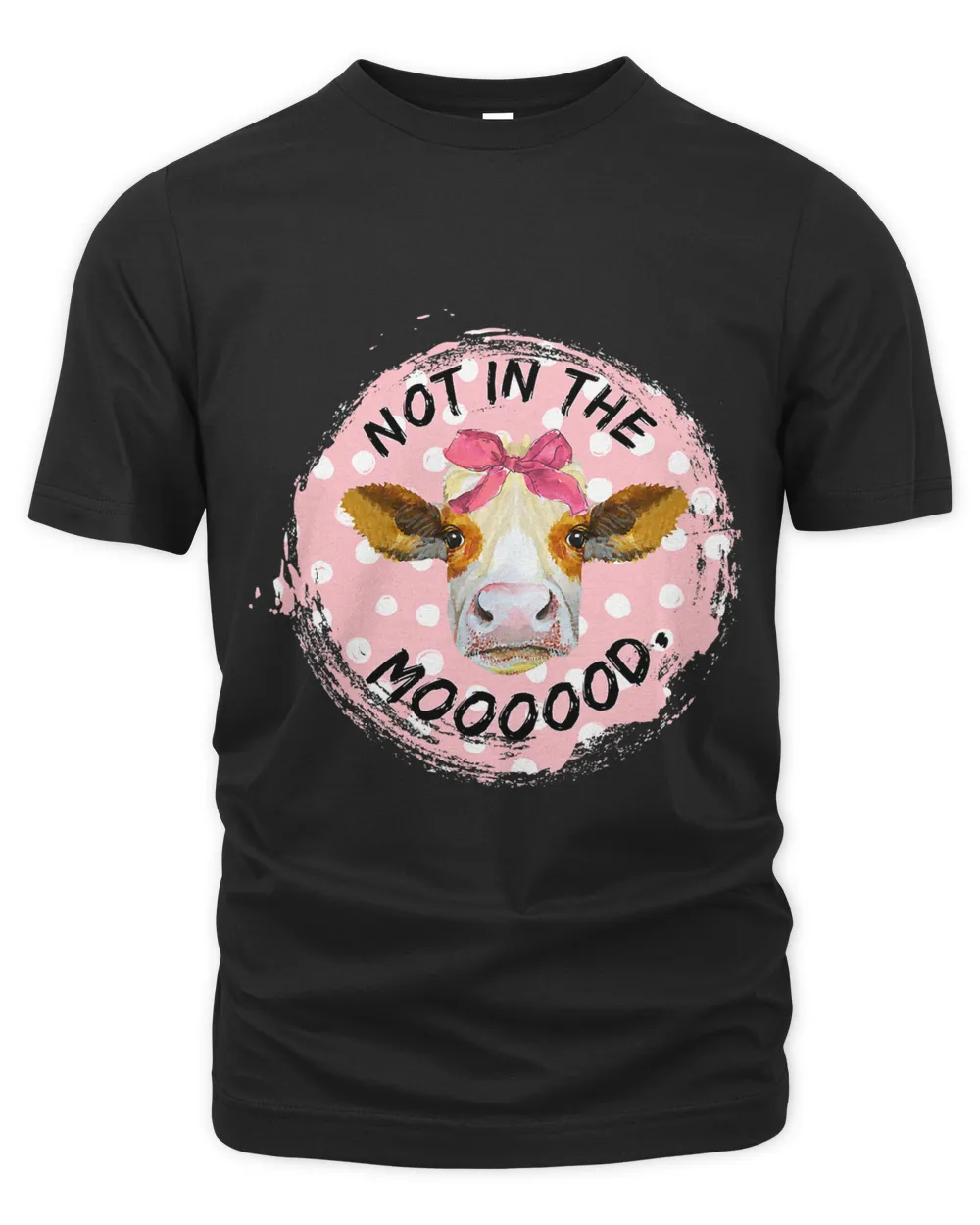 Not In The Mood Cow Lover Cute Heifer Face Gift