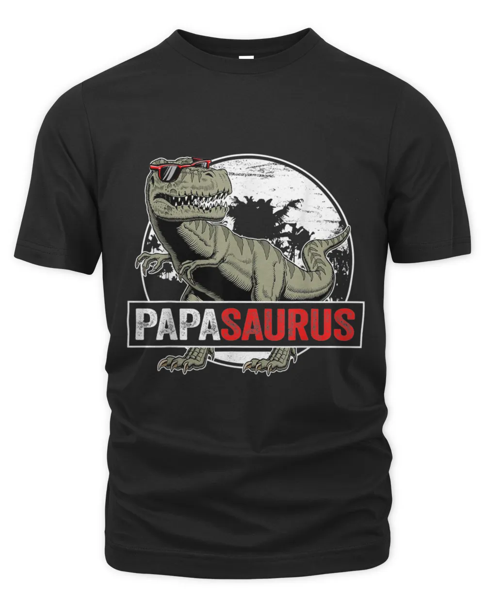 Fathers Day Papasaurus T Rex Dinosaur Funny Papa Saurus  T-Shirt