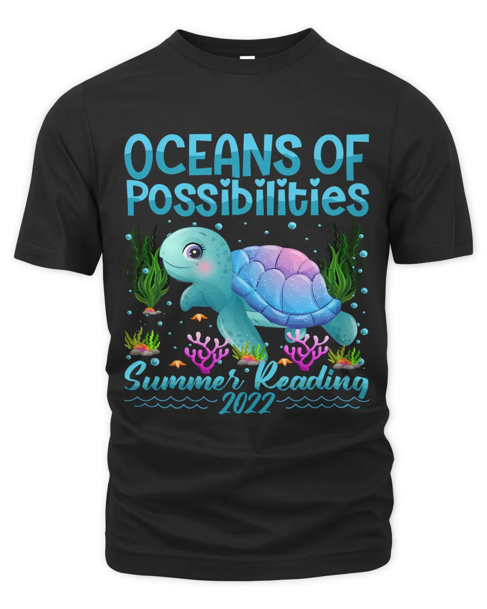 Cute Oceans of Possibilities Summer Reading Turtle