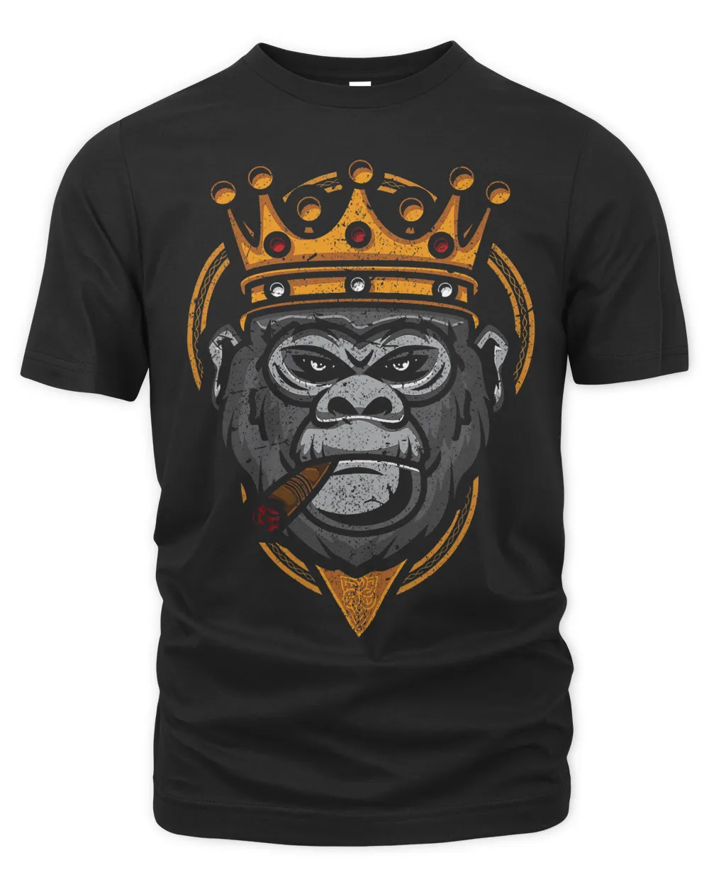 Monkey Ape Zookeeper Primatologist Gorilla Alpha Crown Cigar