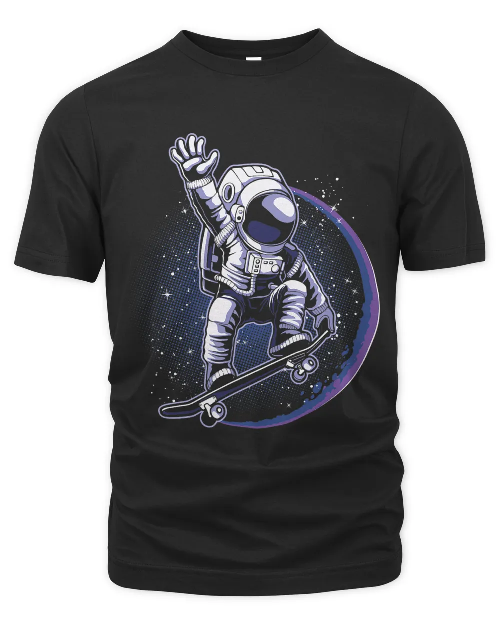 Skateboard Astronaut Space Riding Skating Spaceman Gift