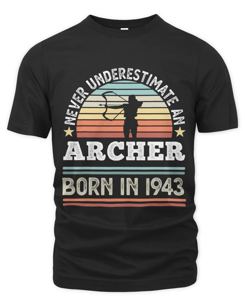 Archer born in 1943 80th Birthday Archery Gifts
