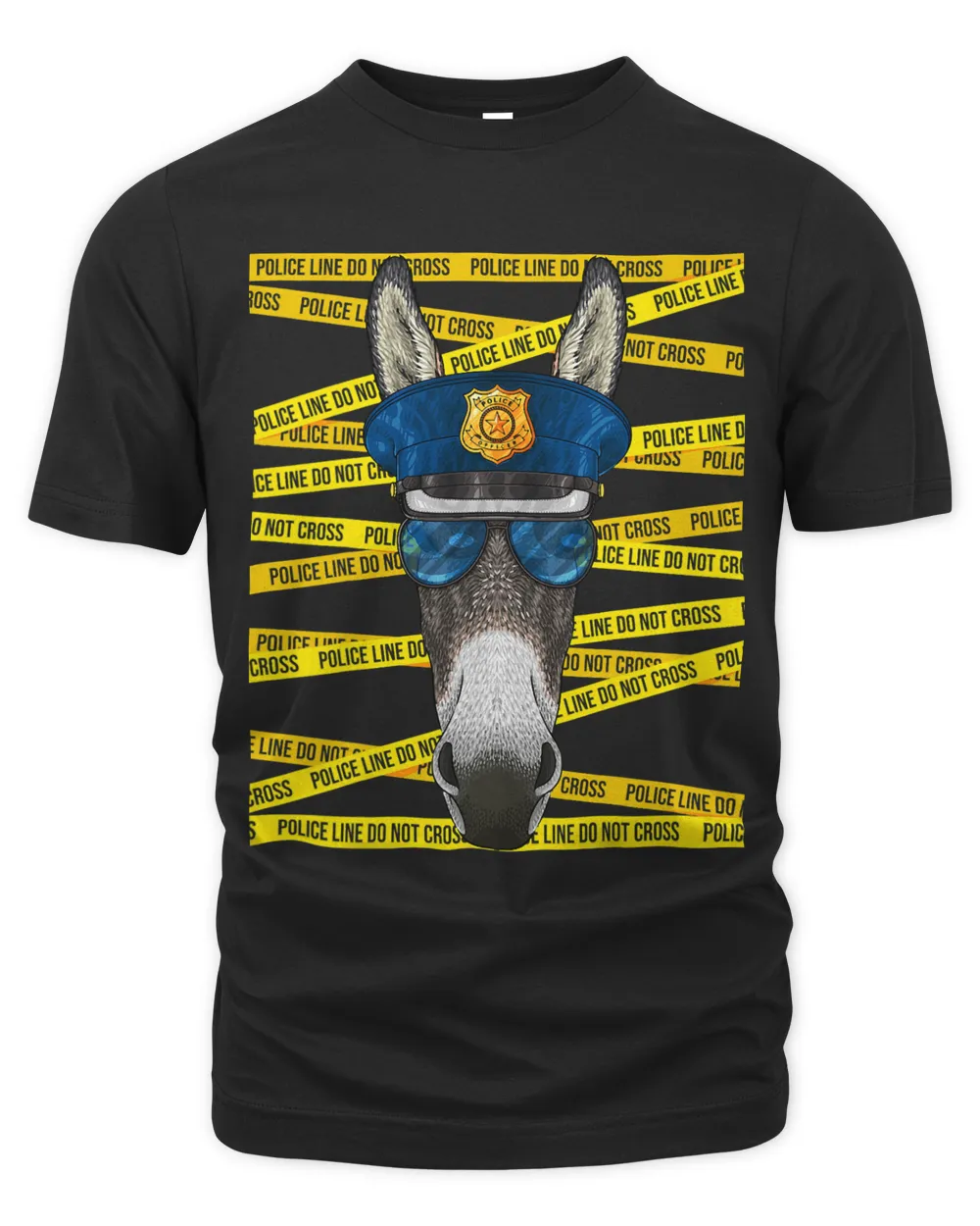 Donkey Police Officer Policeman Funny Police Farm Animal