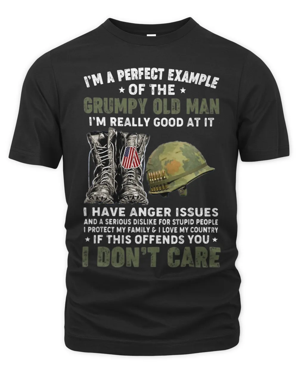 Im A Perfect Example Of The Grumpy Old Man Im Really Good Unisex Premium T-Shirt black s