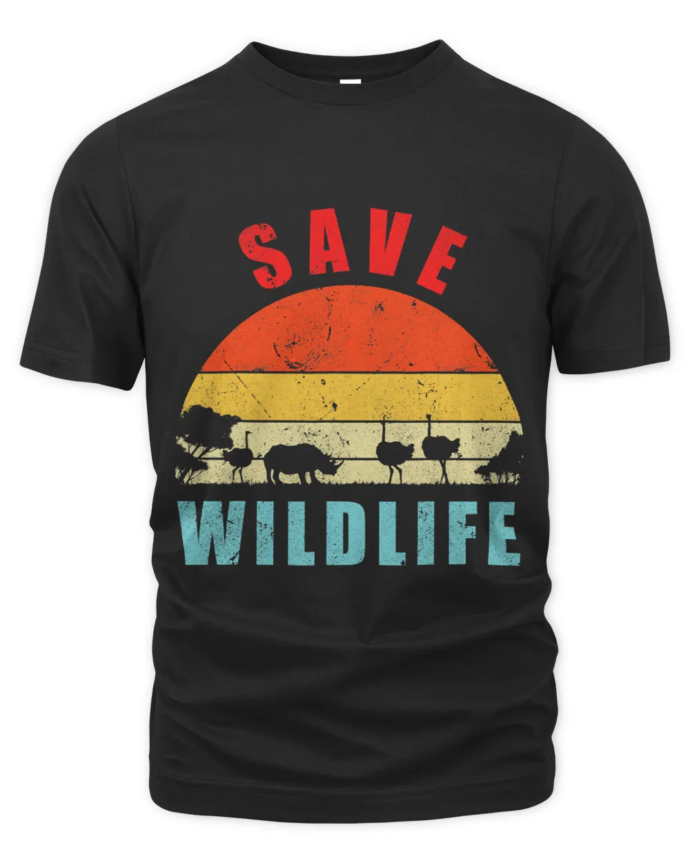 Sunset Save Wildlife Conservation Of Animals Rhino Elephant
