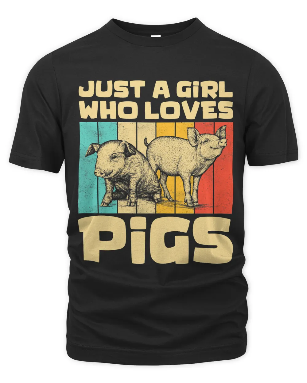 Vintage Pigs Lovers Just A Girl Who Loves Pigs Cute Pigs