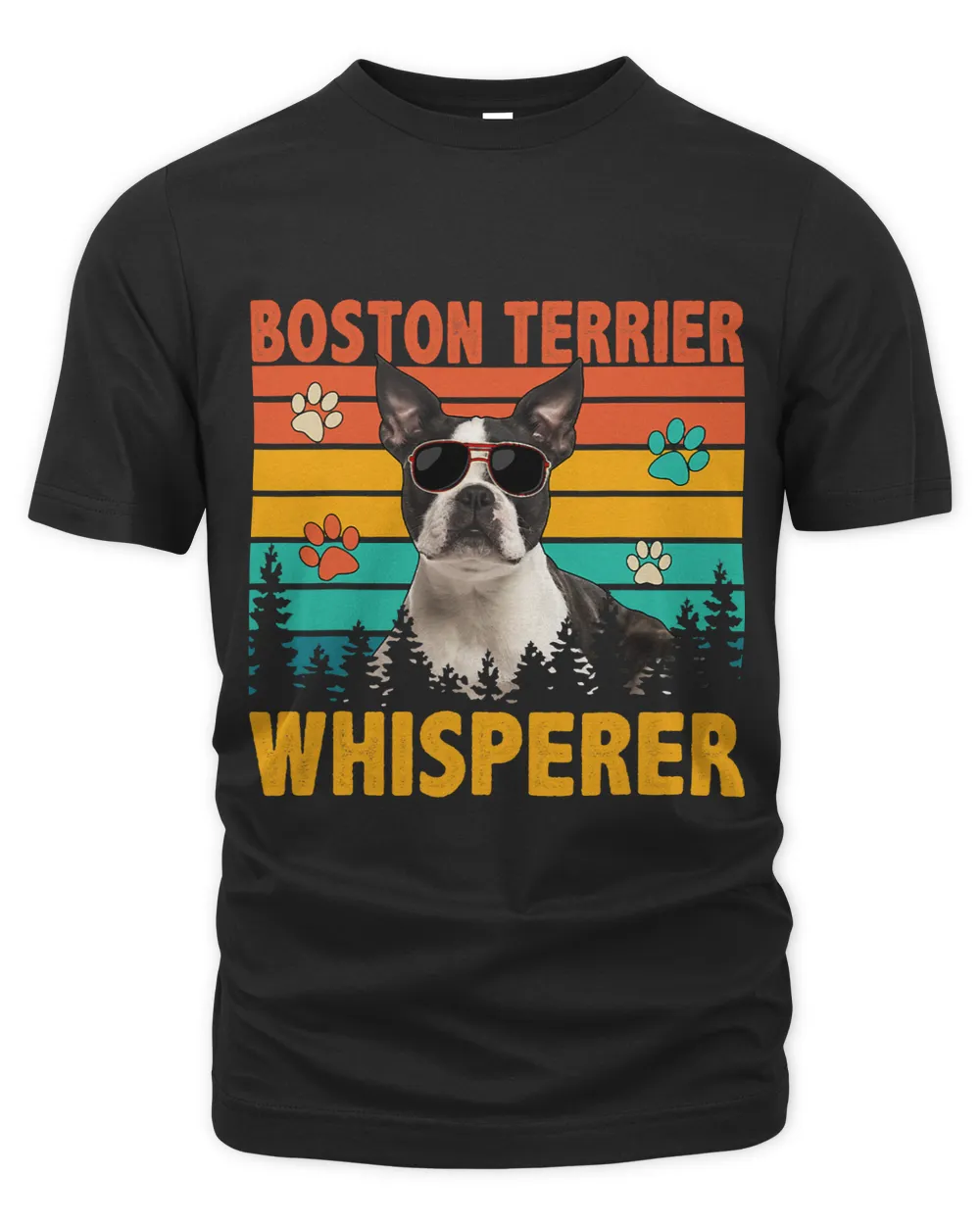 Vintage Retro Boston Terrier Whisperer Funny Dog Sunglasses