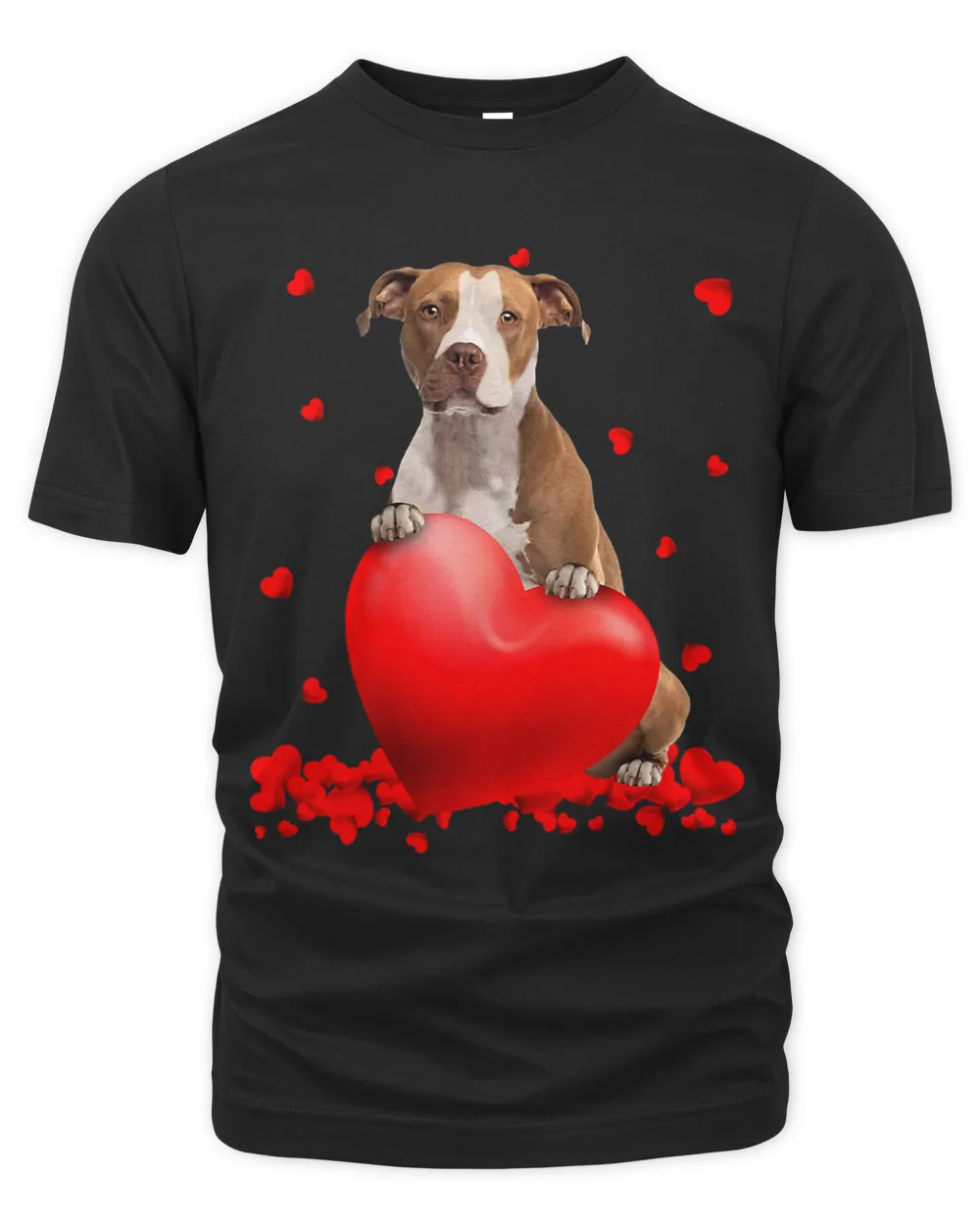 Funny Bully Valentine Hearts Dogs Hug Heart Pitbull Dog