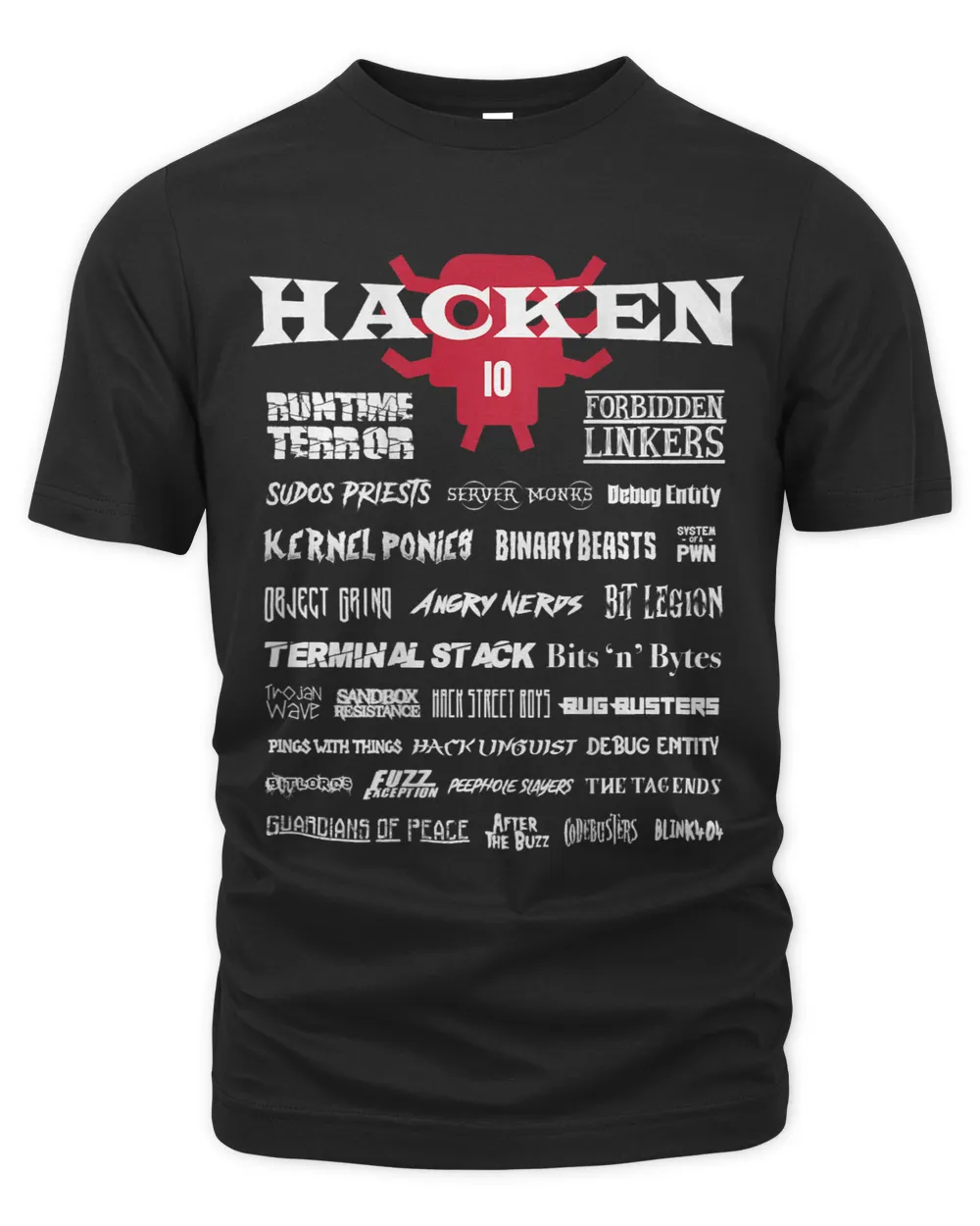 Hack Open Air Funny Programmer Hacker Unisex Premium T-Shirt black s