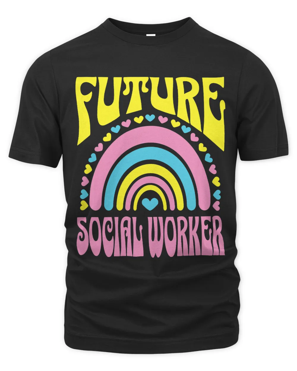 Future Social Worker Bright Retro Rainbow Social Workers