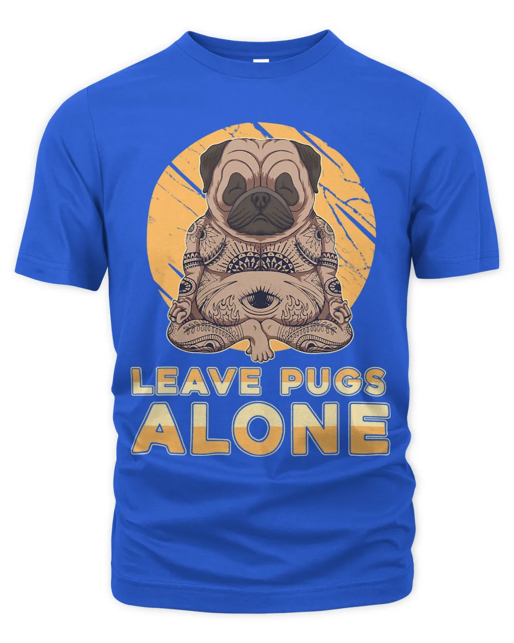 Leave Pugs Alone Yogi Instructor Meditation Pet Yoga Pug