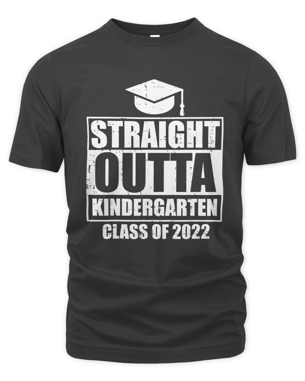 Kids Straight Outta Kindergarten Class of 2022 Grad Graduation T-Shirt 