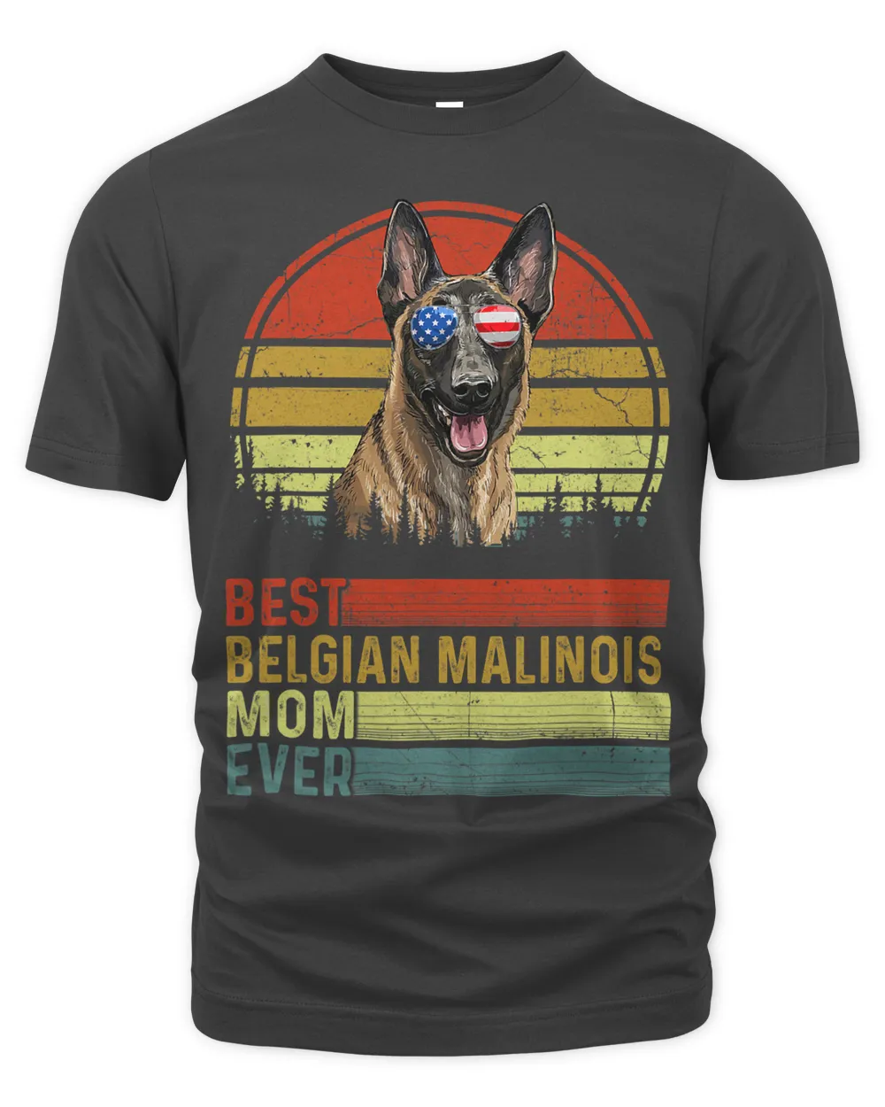 Dog Vintage Best Belgian Malinois Mom Ever Mother Day Puppy 144